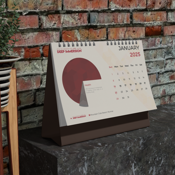 Table Calender Mockup 1